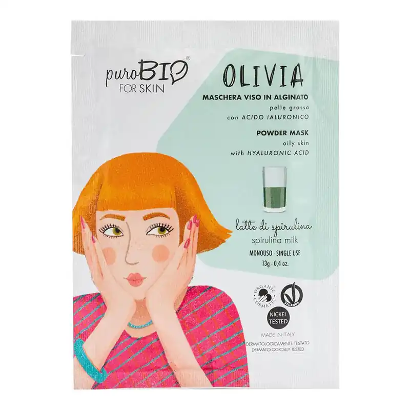 Peel off Face Mask Olivia - 12 spirulina milk Neu