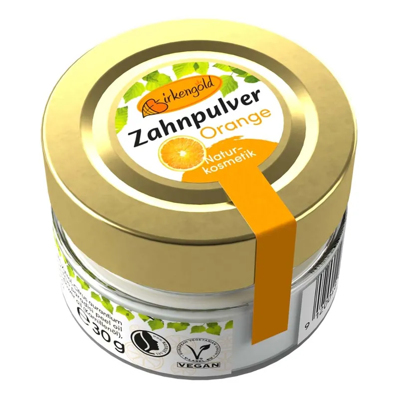 Zahnpulver - Orange Glas 30g Finale Aktion