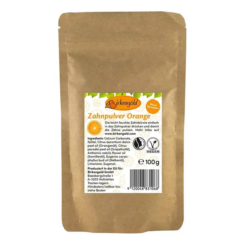 Gratis Versand Zahnpulver - Orange Nachfüllpack