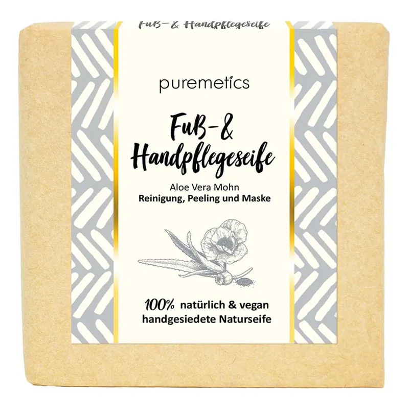 Kracherpreis Fuß- & Handpflegeseife - Aloe Vera Mohn