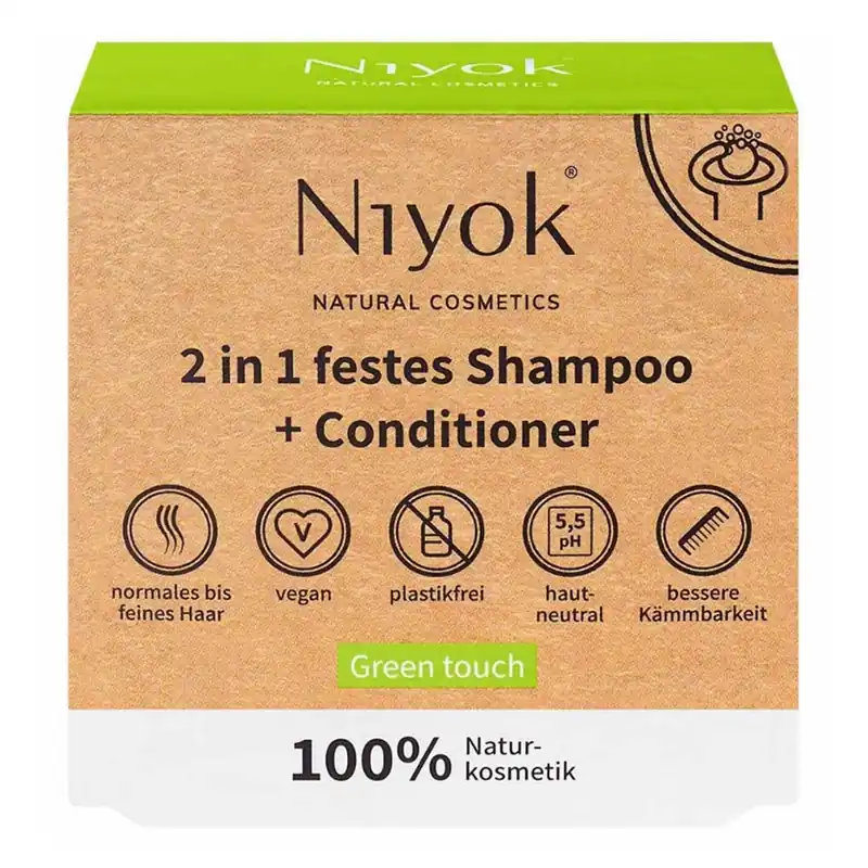 Direkt Vom Hersteller 2in1 festes Shampoo+Conditioner - Green touch