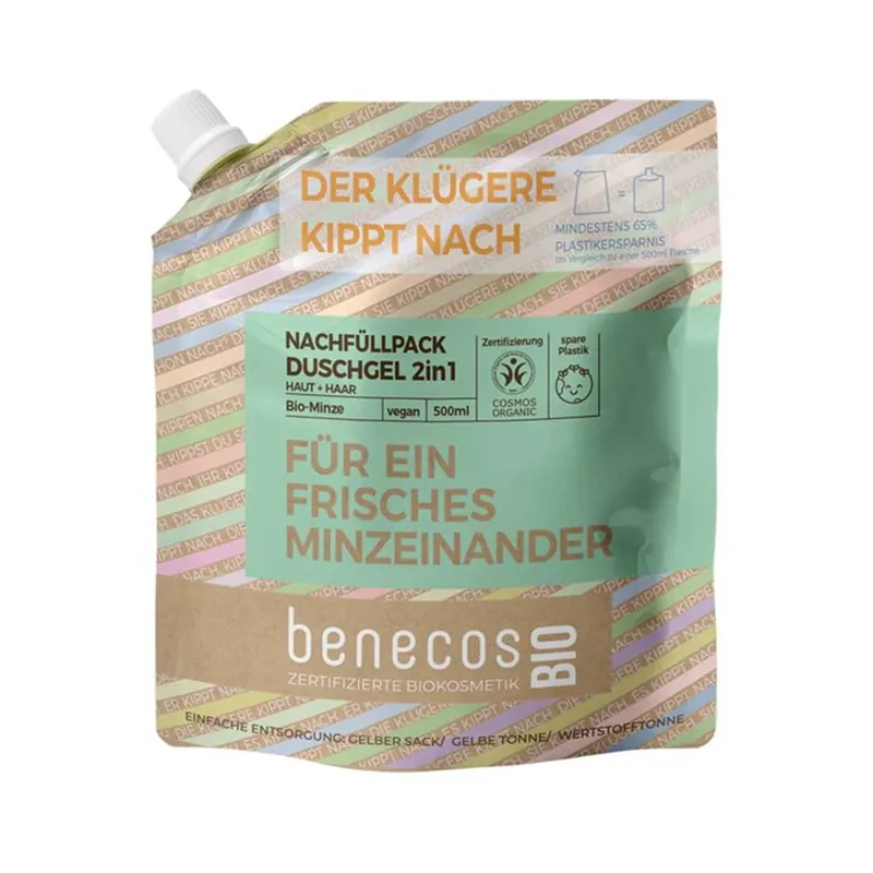 Kostenloser Rückversand Minze - Duschgel 2in1 Haut+Haar Refill