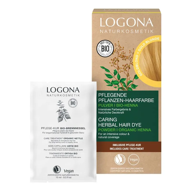 Pflegende Pflanzen-Haarfarbe Pulver - Goldblond 100g Versand Am Gleichen Tag