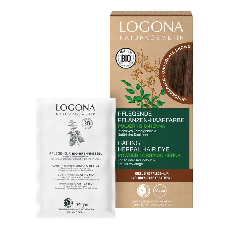 Pflegende Pflanzen-Haarfarbe Pulver - Schokobraun 100g Bestpreis