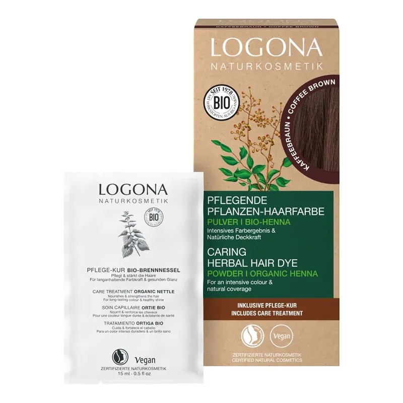 Preisknaller Pflegende Pflanzen-Haarfarbe Pulver - Kaffeebraun 100g