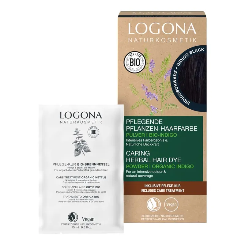 Pflegende Pflanzen-Haarfarbe Pulver - Indigoschwarz 100g Top-Seller