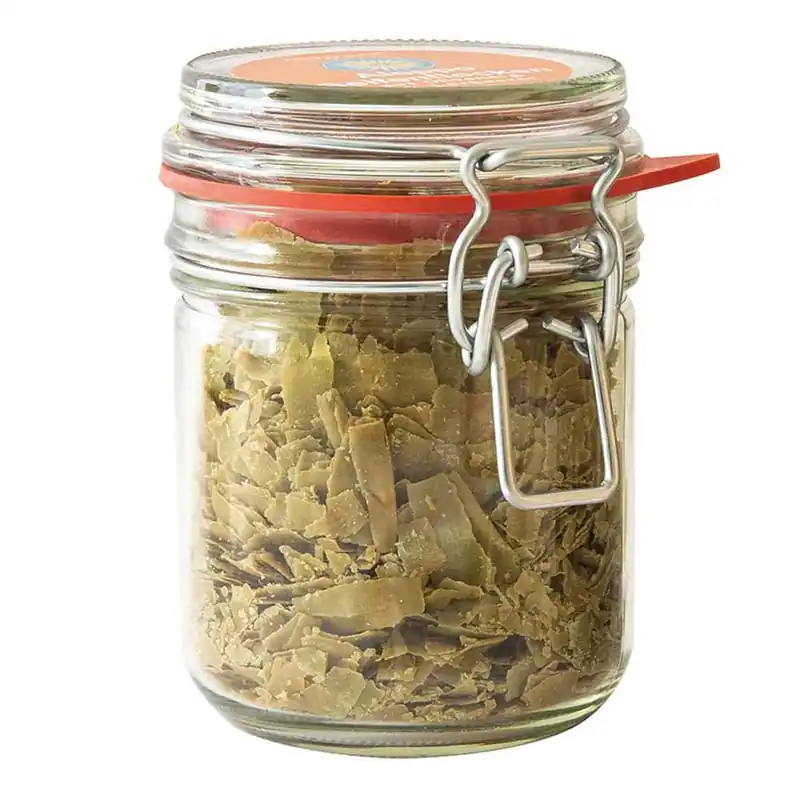 Seifenflocken - Olivenöl & 4% Lorbeeröl im Bügelglas Preiswert