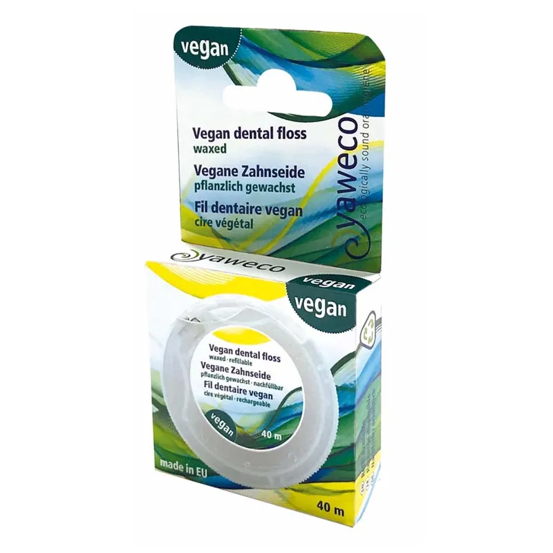 Expressversand Vegane Zahnseide - pflanzlich gewachst Dose 40m
