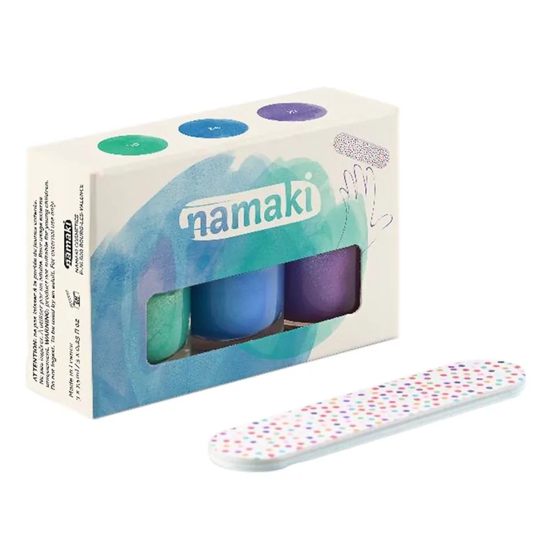 Neue Ware Nagellack Set - Karibik, Electric Blue, Violett Glitter