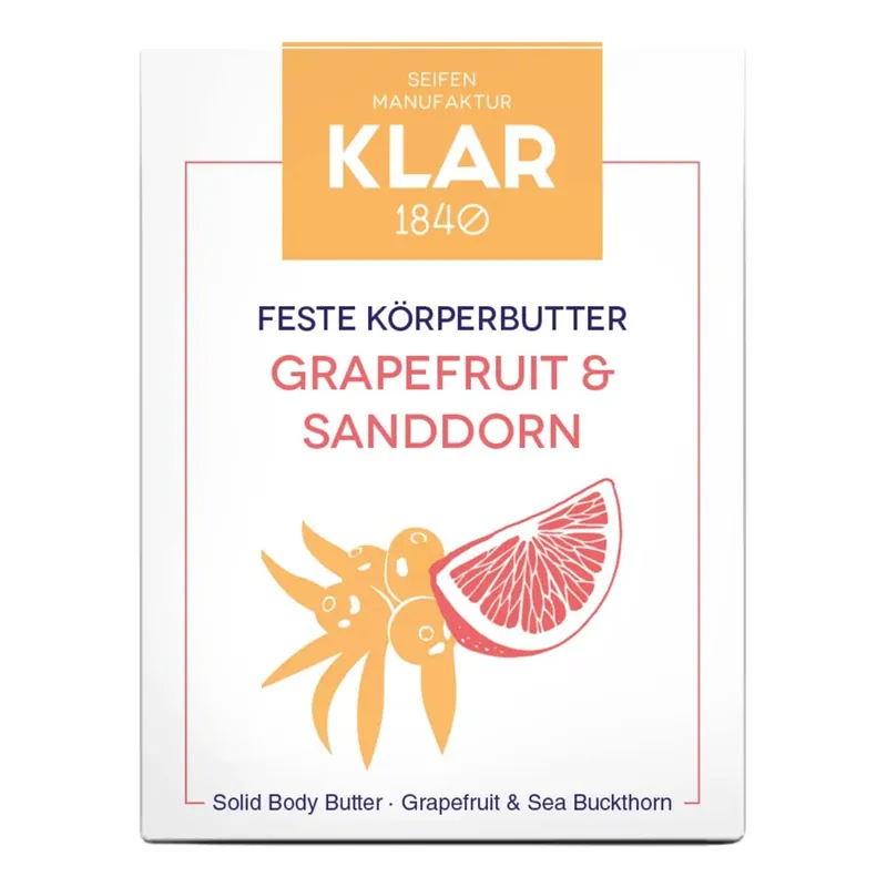 Begrenztes Angebot Feste Körperbutter - Grapefruit & Sanddorn