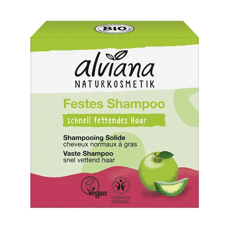 Markenprodukt Festes Shampoo - Apfel & Aloe Vera