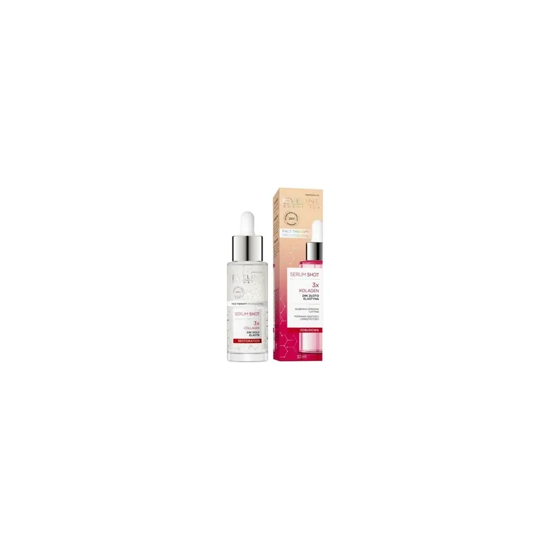 Angebot Eveline Serum Shot Regenerierende Behandlung für Gesicht, Hals und Dekolleté 3x Kollagen 30 ml