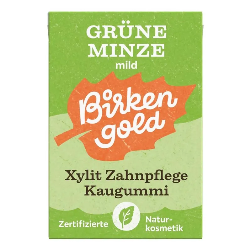 Neuheit Xylit Zahnpflege Kaugummi - Grüne Minze 28g