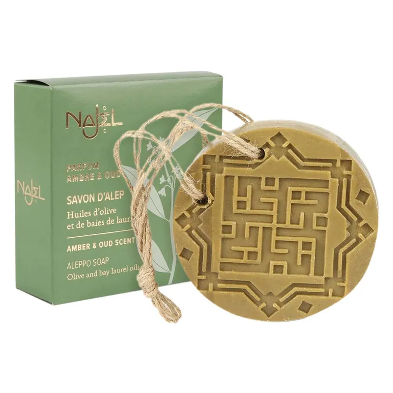 Top-Angebot Aleppo-Seife - Amber & Oud an Kordel