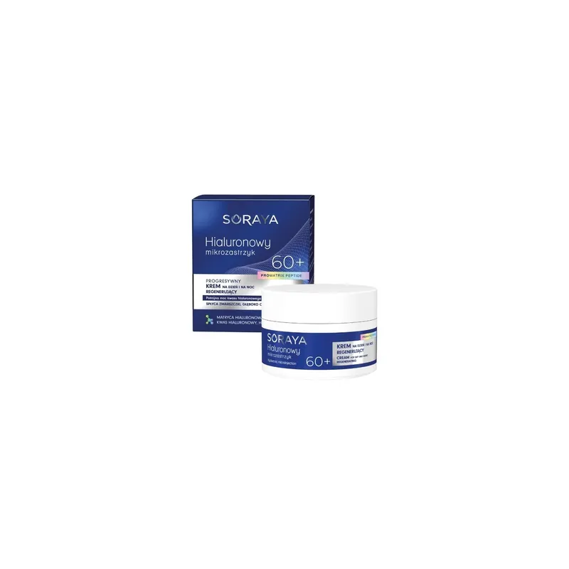 Angebot Soraya Hyaluronic Mikroinjektion Progressive regenerierende Creme 60+ für Tag und Nacht, Hyaluronsäure und Signalpeptid 50 ml