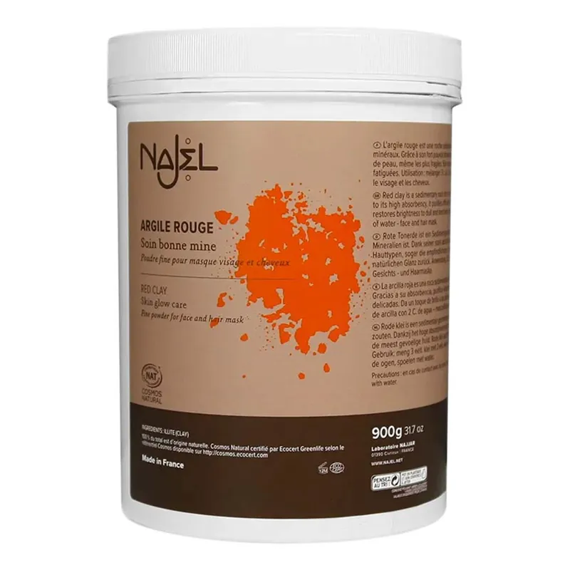 Rabatt Rote Tonerde Pulver - Vorratspackung 900g