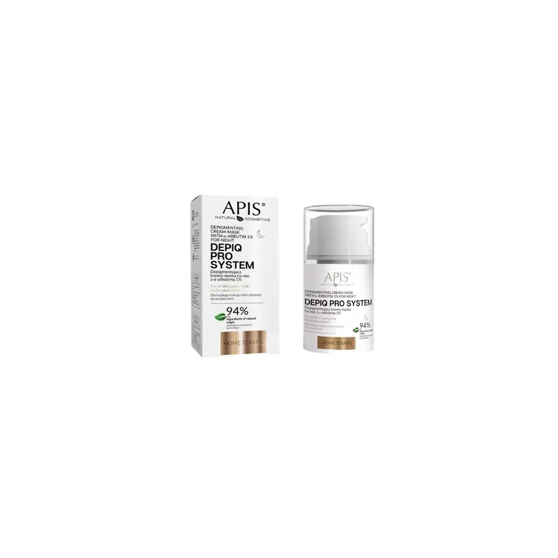 Apis Depiq Pro System Depigmentierende Nachtcreme-Maske mit Alpha-Arbutin 1% 50 ml Rabatt