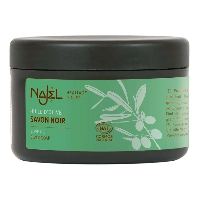 Schwarze Seife Peeling - Olivenöl 180g Kostenloser Versand