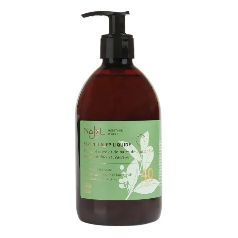 Aleppo-Flüssigseife - 40% Lorbeeröl 500ml Preisreduziert
