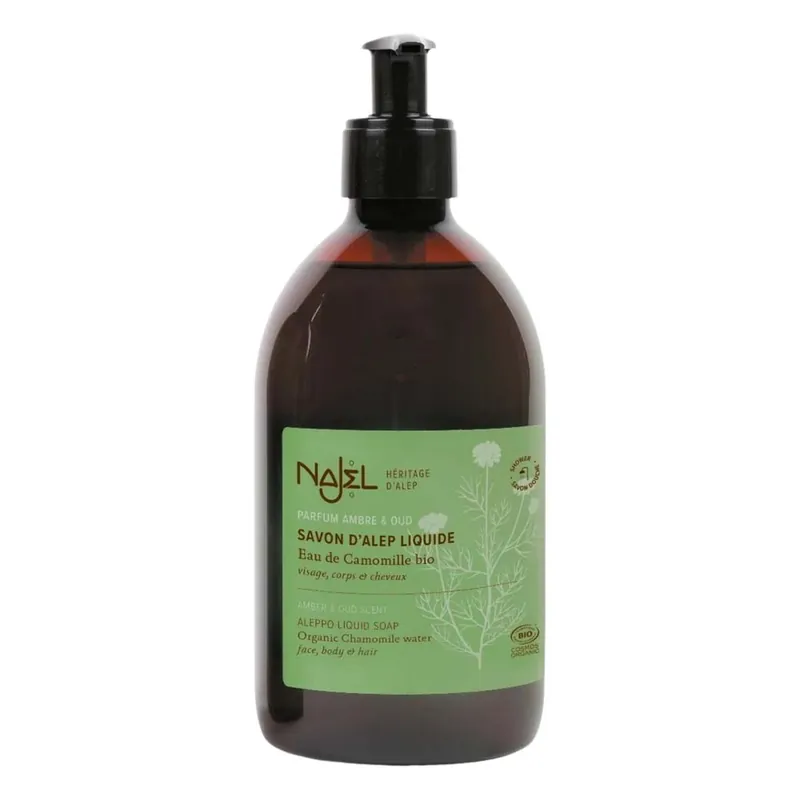 Aleppo-Flüssigseife - Amber & Oud 500ml Schnäppchen