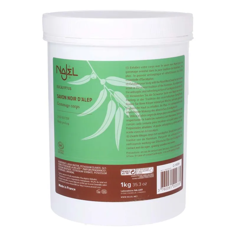 Günstig Schwarze Seife Peeling - Eukalyptus Vorratsgröße 1Kg