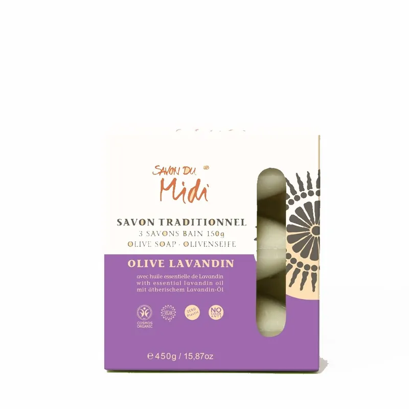 Olivenseife - Lavandin-Öl 3 x 150g Jetzt Kaufen