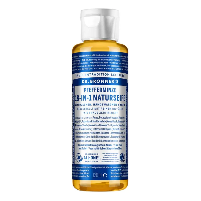 Sichere Zahlung Pfefferminze - 18in1 Naturseife 120ml