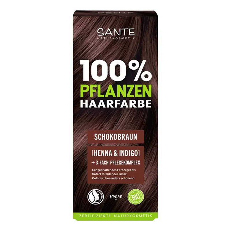 Schneller Versand PflanzenHaarfarbe - 02 Schokobraun 100g