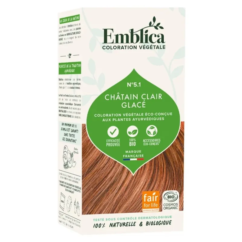 Pflanzenhaarfarbe - 5.1 Hellbraun 100g Aktuell