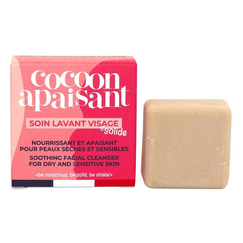 Feste Gesichtsreinigung - cocoon apaisant | trockene & sensible Haut 25g Kostenloser Versand