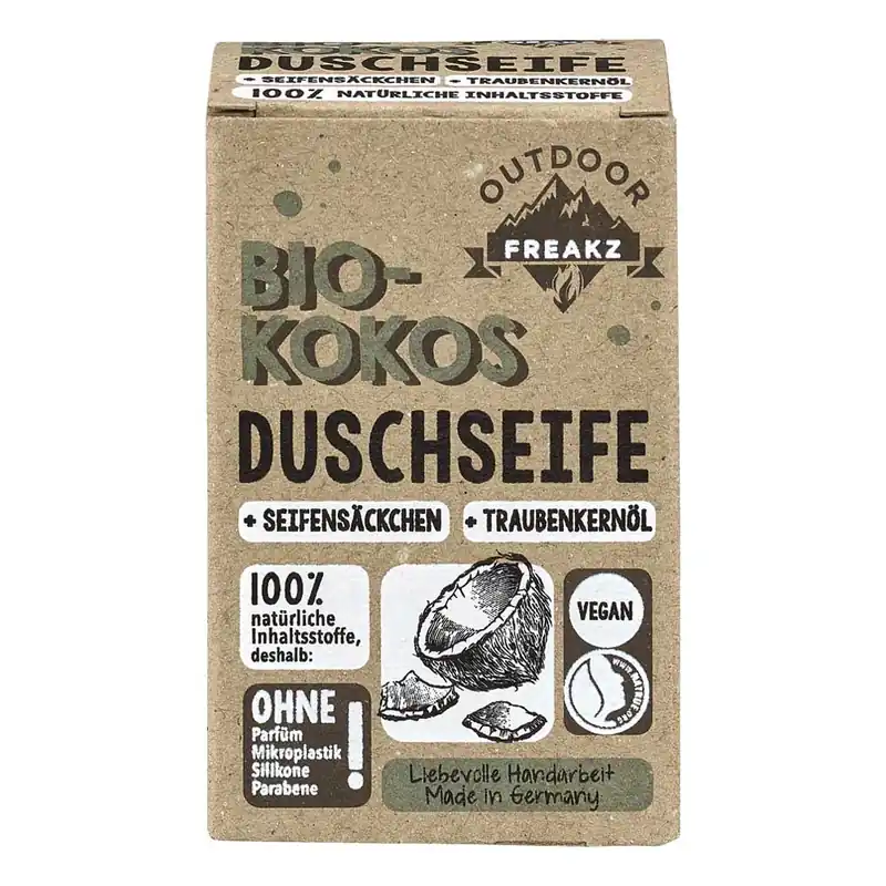 Duschseife - Bio-Kokos mit Seifensäckchen 100g Heißes Angebot