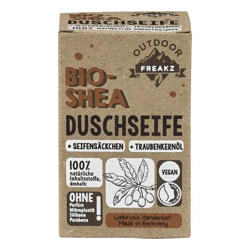Nur Heute Duschseife - Bio-Shea mit Seifensäckchen 100g
