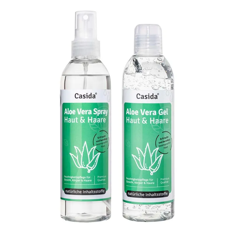 Aloe Vera - Haut & Haare Gel & Spray Set 400ml Kracherpreis