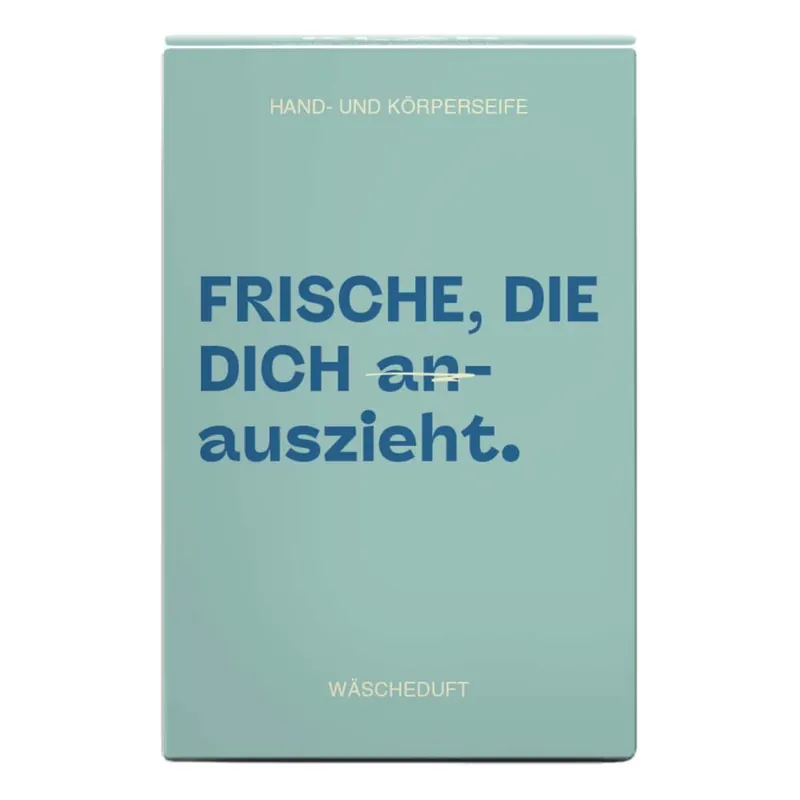 Hand- und Körperseife - Wäscheduft "Frische, die Dich an- auszieht." 135g Finale Aktion