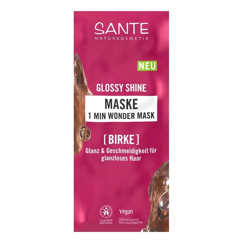 Glossy Shine Maske - Birke | 1 Min Wonder Mask 20ml Neue Kollektion