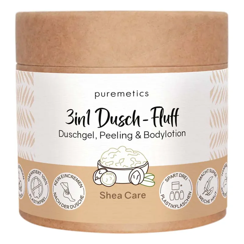 Preisreduziert 3in1 Dusch-Fluff - Shea Care 300g