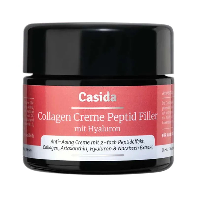 Collagen Peptid Filler - Anti-Aging Creme mit Hyaluron 50ml Zertifiziert