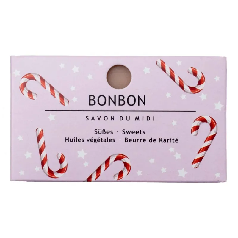 Schneller Versand Seife mit Karitébutter - Bonbon Winter Edition 100g