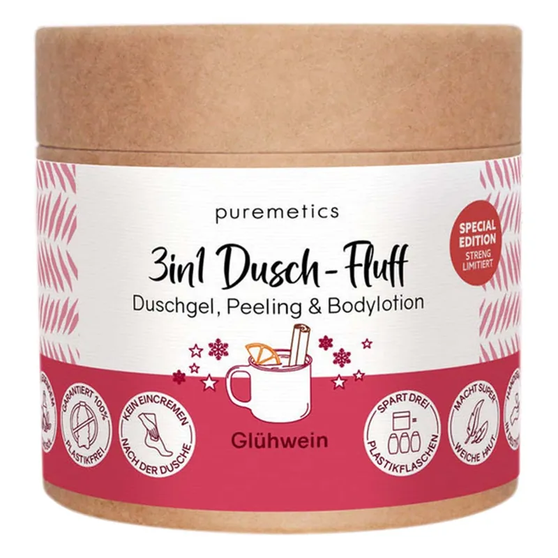 Ausverkauf 3in1 Dusch-Fluff - Glühwein Limited Edition 250g