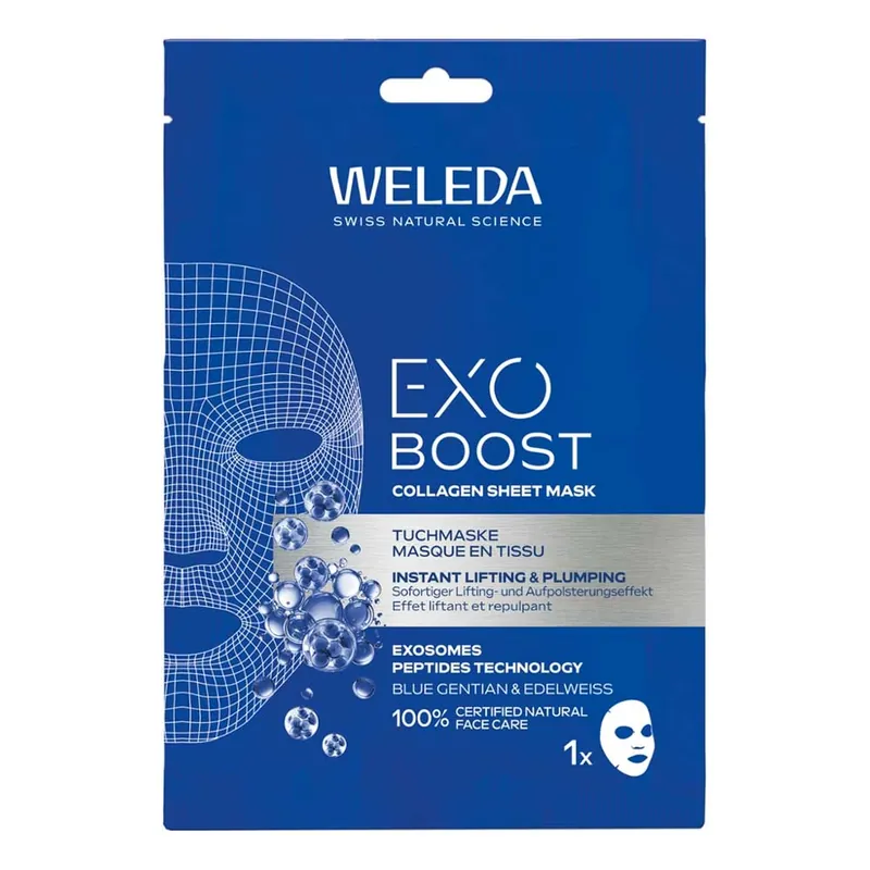 Sale Exo Boost - Collagen Tuchmaske Blauer Enzian & Edelweiss 20ml