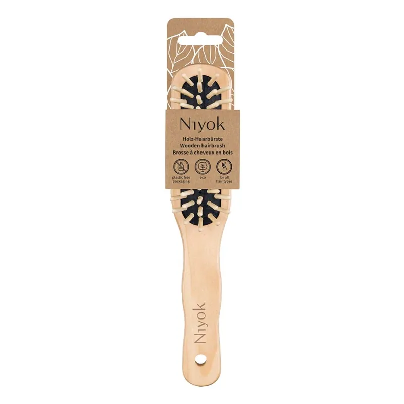 Holz-Haarbürste - Holznoppen lang Solange Der Vorrat Reicht