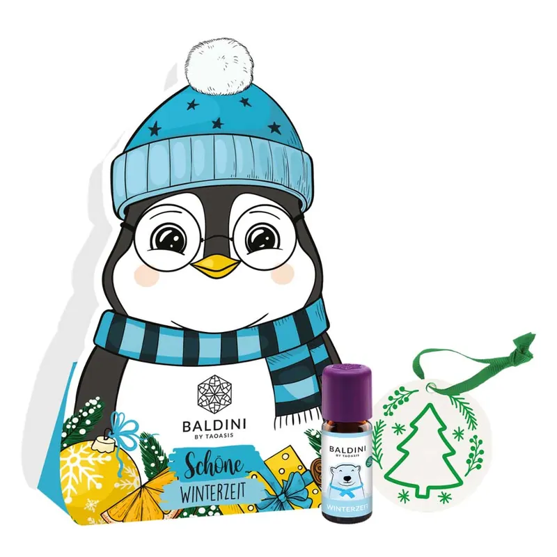Gratis Versand Duftset Schöne Winterzeit - Pinguin blau Winterzeit