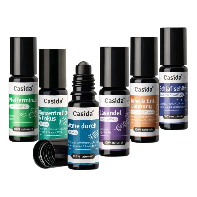 Top 6 Set - Roll-On 100 % naturrein Markenware